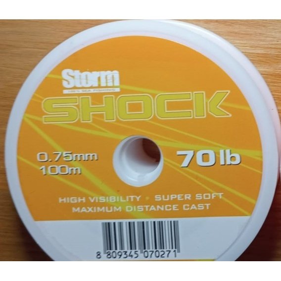 Storm 70lb shock leader  (Orange)