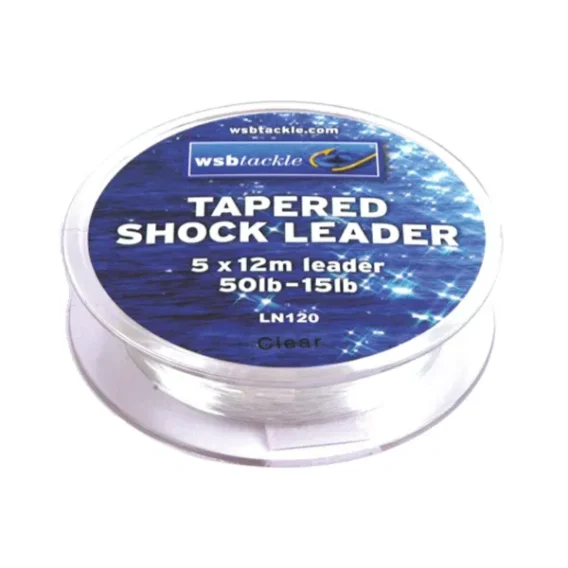 Tapered shock leaders (5) 50-15lb